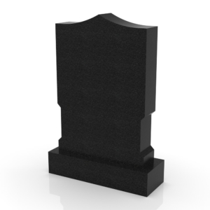 Peaceyard gravestone model Amara with standard base in black