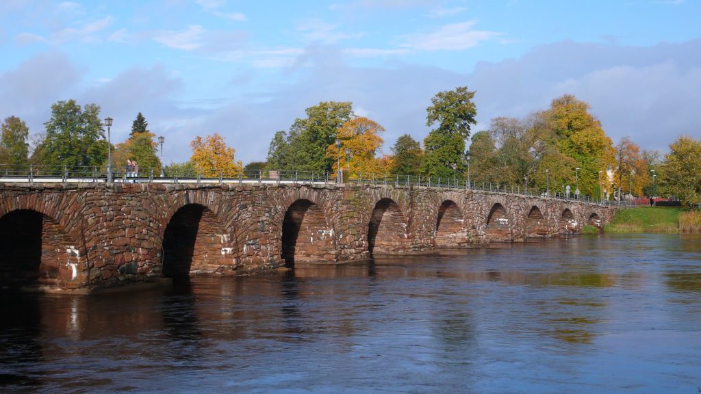 Östra bron i Karlstad, vy över vatten
