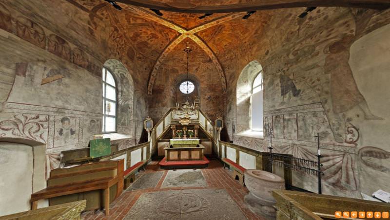 Eds kyrka - interör i upplands väsby